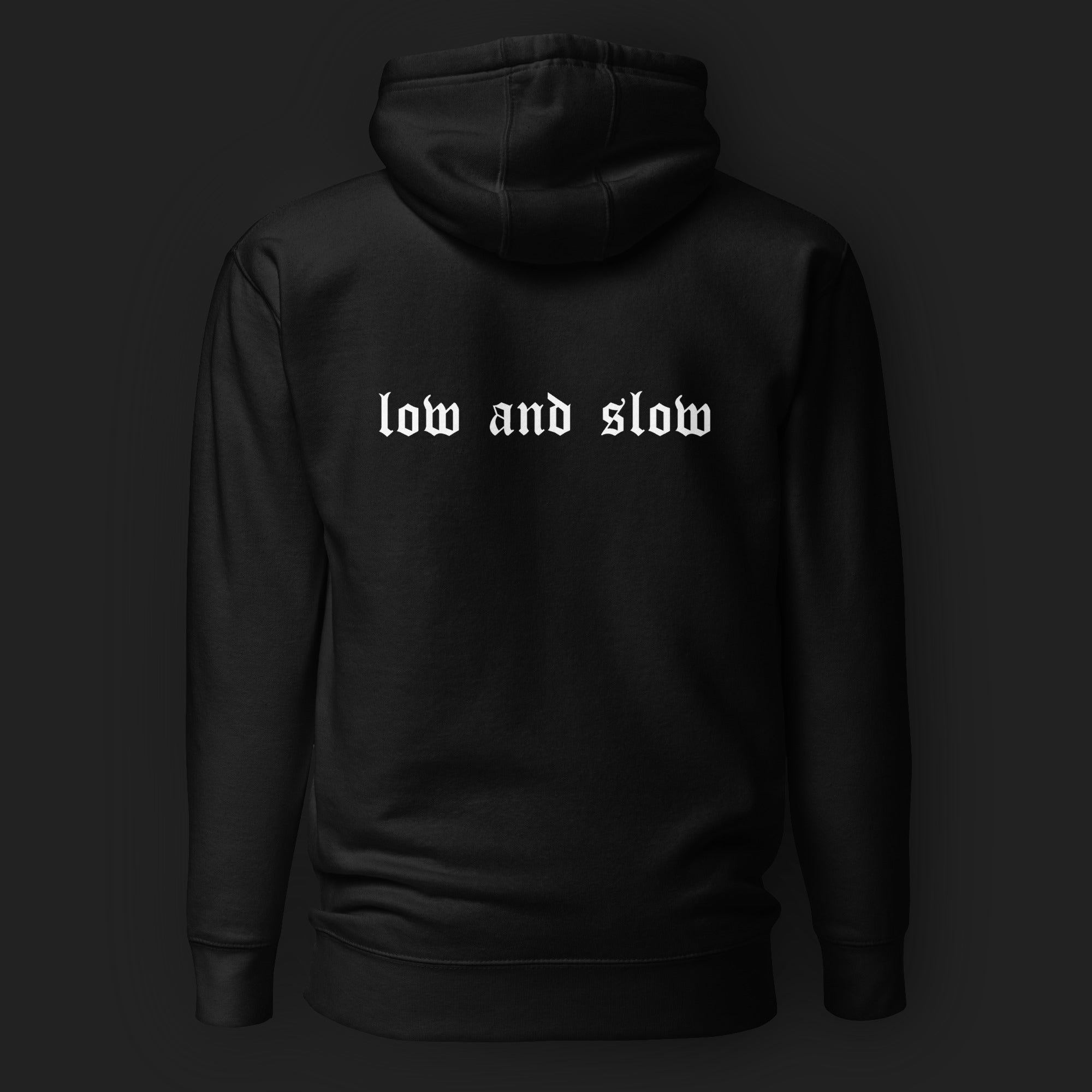 barbecue outlaws hoodie I black